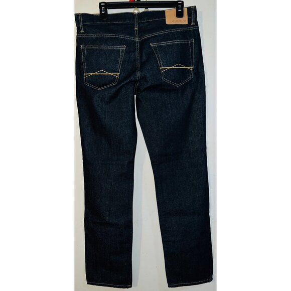 New Aeropostale Slim Straight Fit Jeans Men's Dark Denim 5-pocket 31/32 NWOT - Picture 2 of 3